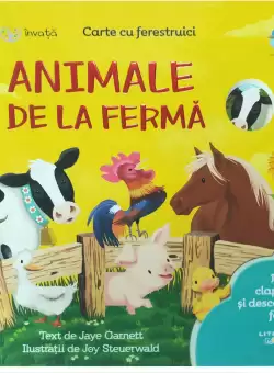 Bebe invata. Animale de la ferma. Carte cu ferestruici
