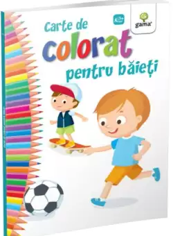 Carte de colorat pentru baieti - Paperback brosat - Gama