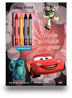 Disney. Pixar. Coloram aventurile prietenilor (contine 4 creioane cerate)