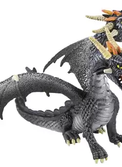 Figurina - Dragon Negru cu 2 capete | Bullyland