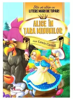 Alice in Tara Minunilor - Stiu sa citesc cu litere mari de tipar - Paperback brosat - Lewis Carroll - Aramis