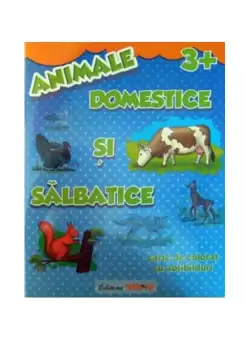 Animale domestice si salbatice 3+. Carte de colorat cu abtibilduri - Paperback brosat - Cristina Stroescu - Trend