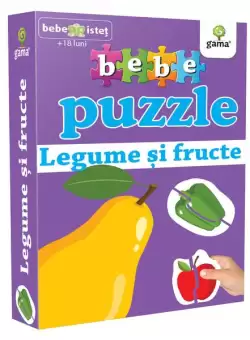 Bebe Puzzle - Legume si fructe - Board book - Gama