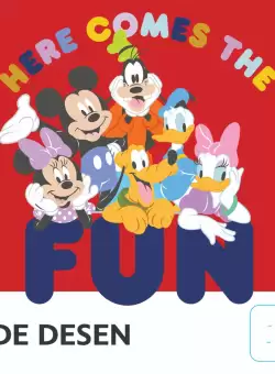 Bloc de desen A4, 16 file, 120g, Mickey Mouse