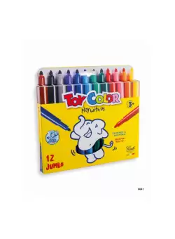 Carioci Toy Color Jumbo, 12 bucati