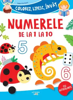 Colorez, lipesc, invat. Numerele de la 1 la 10