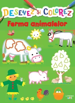 Desenez si colorez. Ferma animalelor