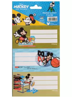 Etichete autoadezive 9 buc Disney Mickey