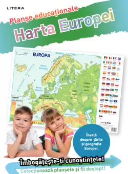 Harta Europei. Planse educationale