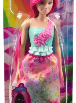 Papusa Barbie Dreamtopia - Printesa cu par roz | Mattel