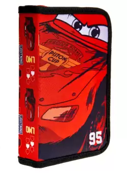 Penar cu 1 fermoar si 2 flapsuri, echipat, 32 piese Cars