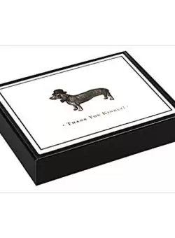Vintage Prints Dapper Dachshund Luxe Thank You Notes - Paperback - *** - Galison
