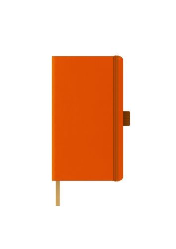 Agenda nedatata A5 Castelli, coperta rigida  orange, elastic orange, dictando ivory