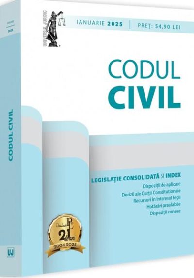 Codul civil: ianuarie 2025 - Paperback brosat - Dan Lupaşcu - Universul Juridic