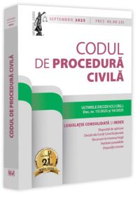 Codul de procedură civilă: Septembrie 2025 - Paperback brosat - Dan Lupaşcu - Universul Juridic