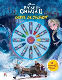Disney. Regatul de gheață II. Carte de colorat. 12 creioane mici pentru mâini de pitici