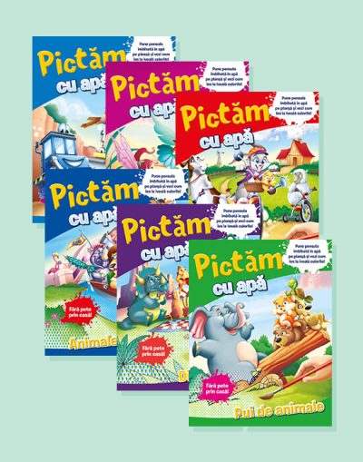 Pachet 6 carti Pictam cu apa