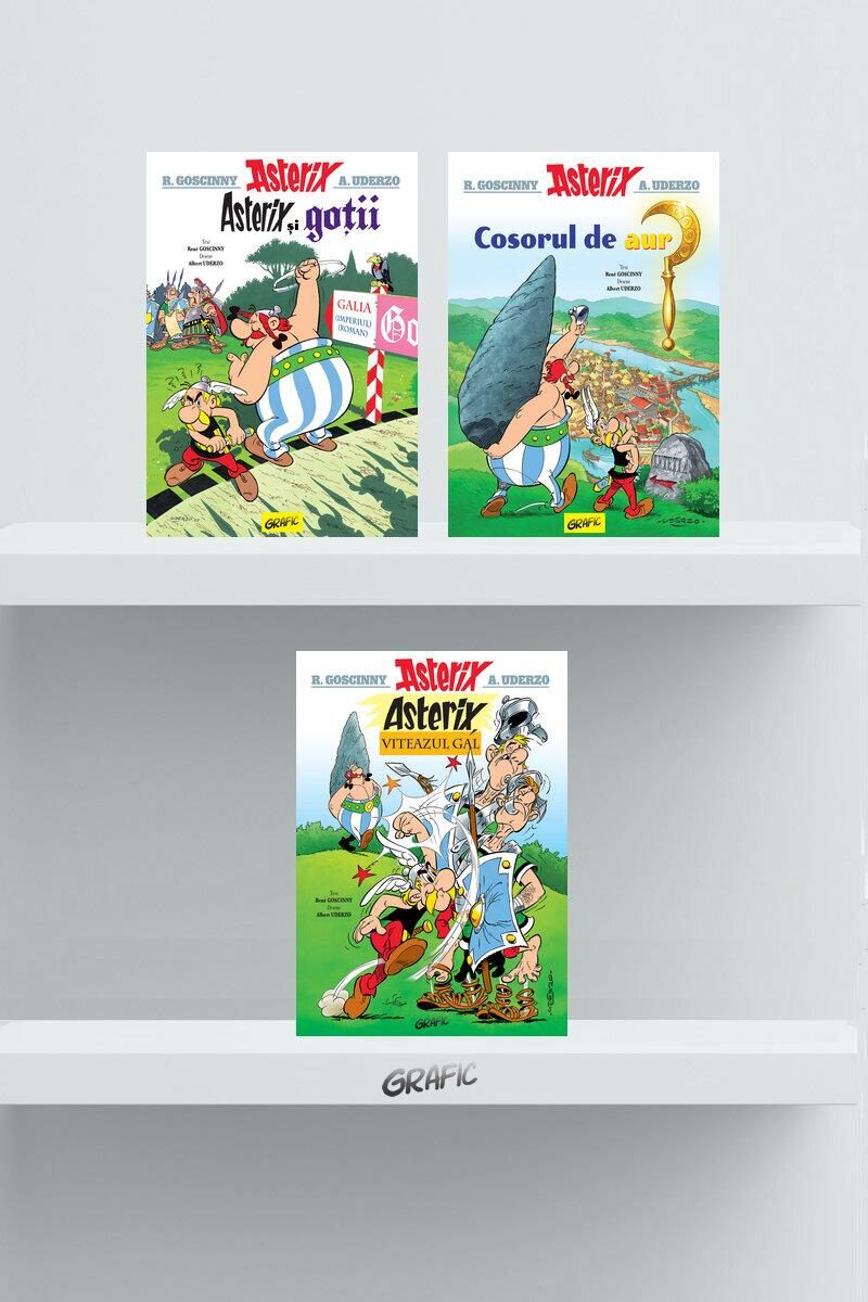 Pachet bandă desenată Asterix (primele 3 volume) - René Goscinny