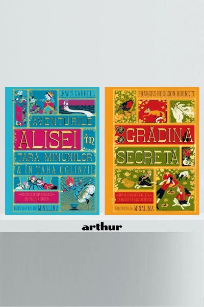 Pachet colecționar MinaLima (Grădina secretă, Aventurile Alisei în Țara Minunilor) -  Frances Hodgson Burnett, L...