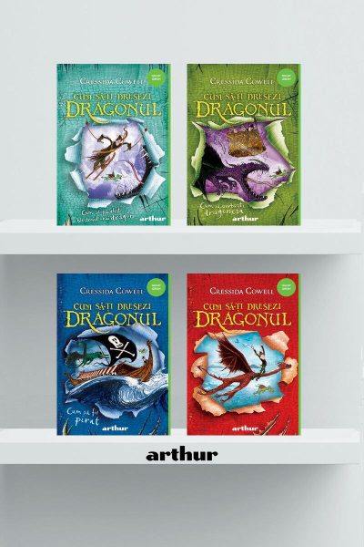 Pachet Cum să-ți dresezi dragonul  (4 volume) Cressida Cowell - Cressida Cowell