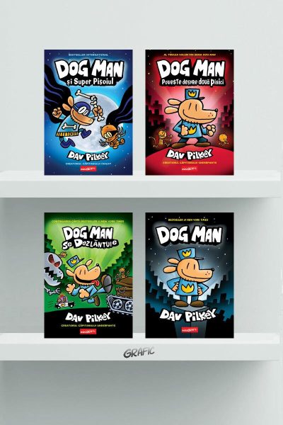 Pachet Dog Man (volumele 1-4) - Dav Pilkey