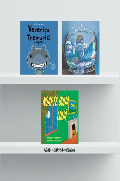 Pachet educativ Noapte bună! (Căsuța somnoroasă, Luna, Veverița Tremurici noaptea)