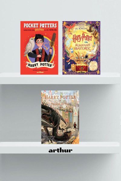 Pachet Harry Potter, ediție ilustrată (vol 4, Almanah Vrăjitoresc, Pocket Potters 1) - J.K. Rowling