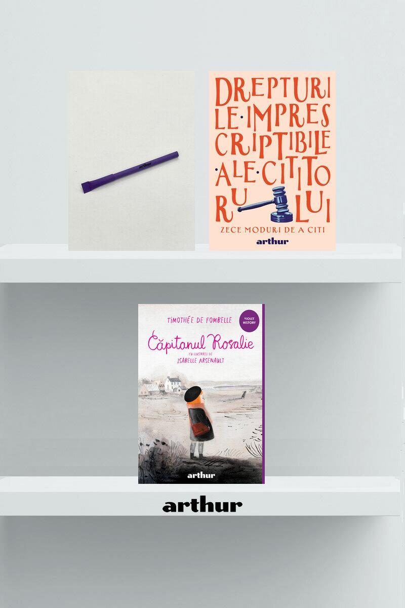 Pachet promo Violet History (Căpitanul Rosalie, agendă și pix) - Timothee de Fombelle