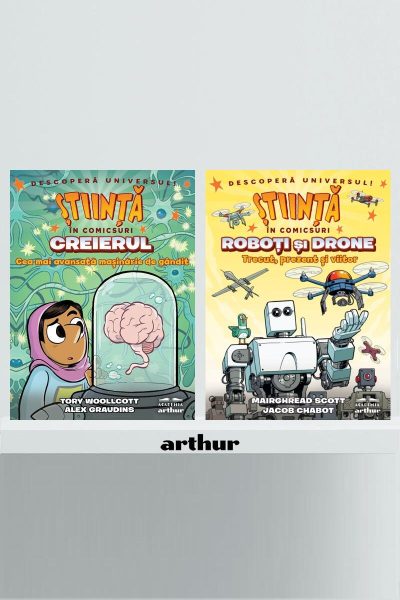 Pachet Știință în comicsuri (Roboţi şi drone, Creierul) - Jacob Chabot