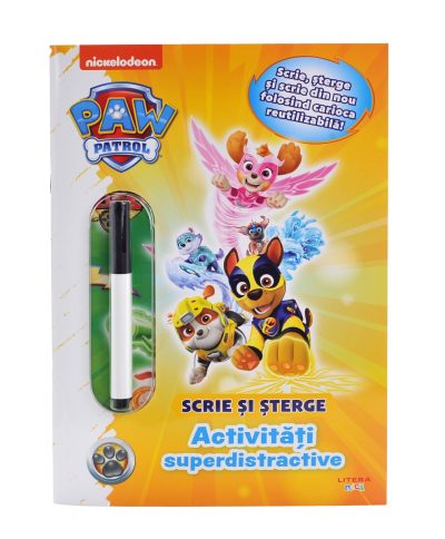 Patrula Catelusilor. Activitati superdistractive. Scrie si sterge