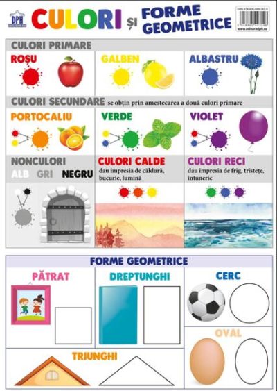 Planșă - Culori și forme geometrice - Paperback - *** - Didactica Publishing House
