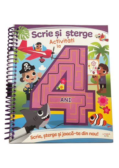 Scrie si sterge. Activitati la 4 ani