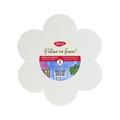 Set pânză pictură pe carton DACO, 5 file, floare - ***